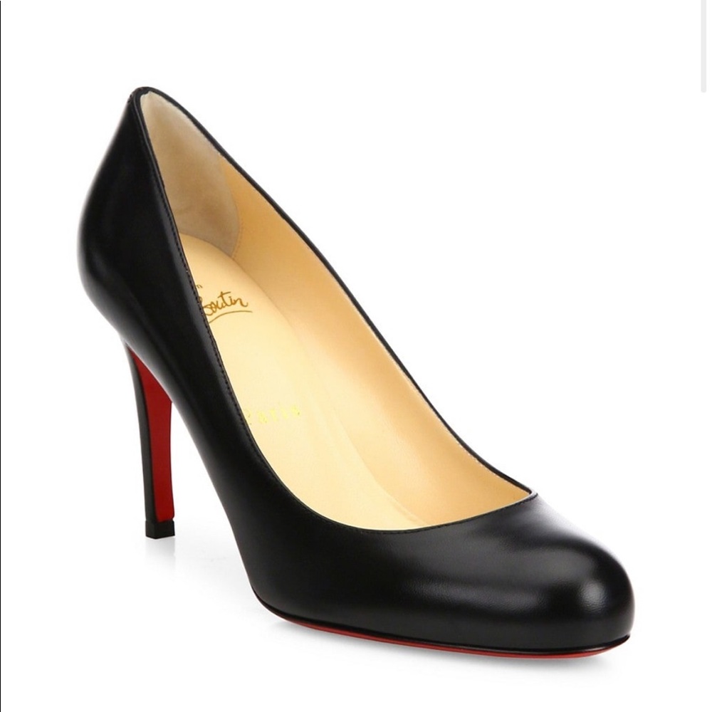 LOUBITON BLACK LEATHER SIZE 8